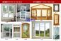 लकड़ी अनाज रंग UPVC विंडोज और दरवाजे बिल्डिंग डिजाइनर के लिए लौ Retardant